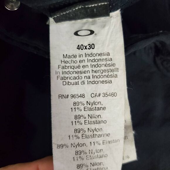 Oakley Nylon Stretch Pants Black Men’s 40x30 - Picture 5 of 9